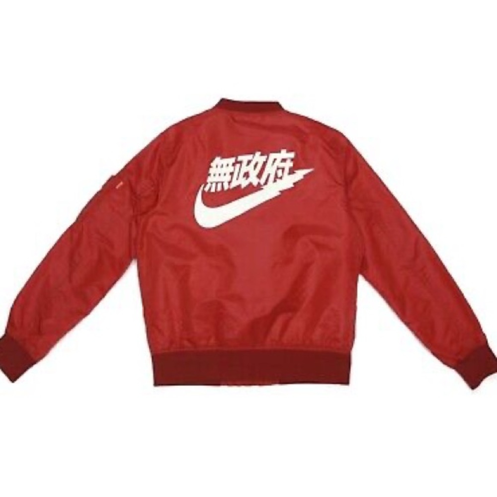 Big Sam “Anarchy” Tokyo Bomber in Red Satin